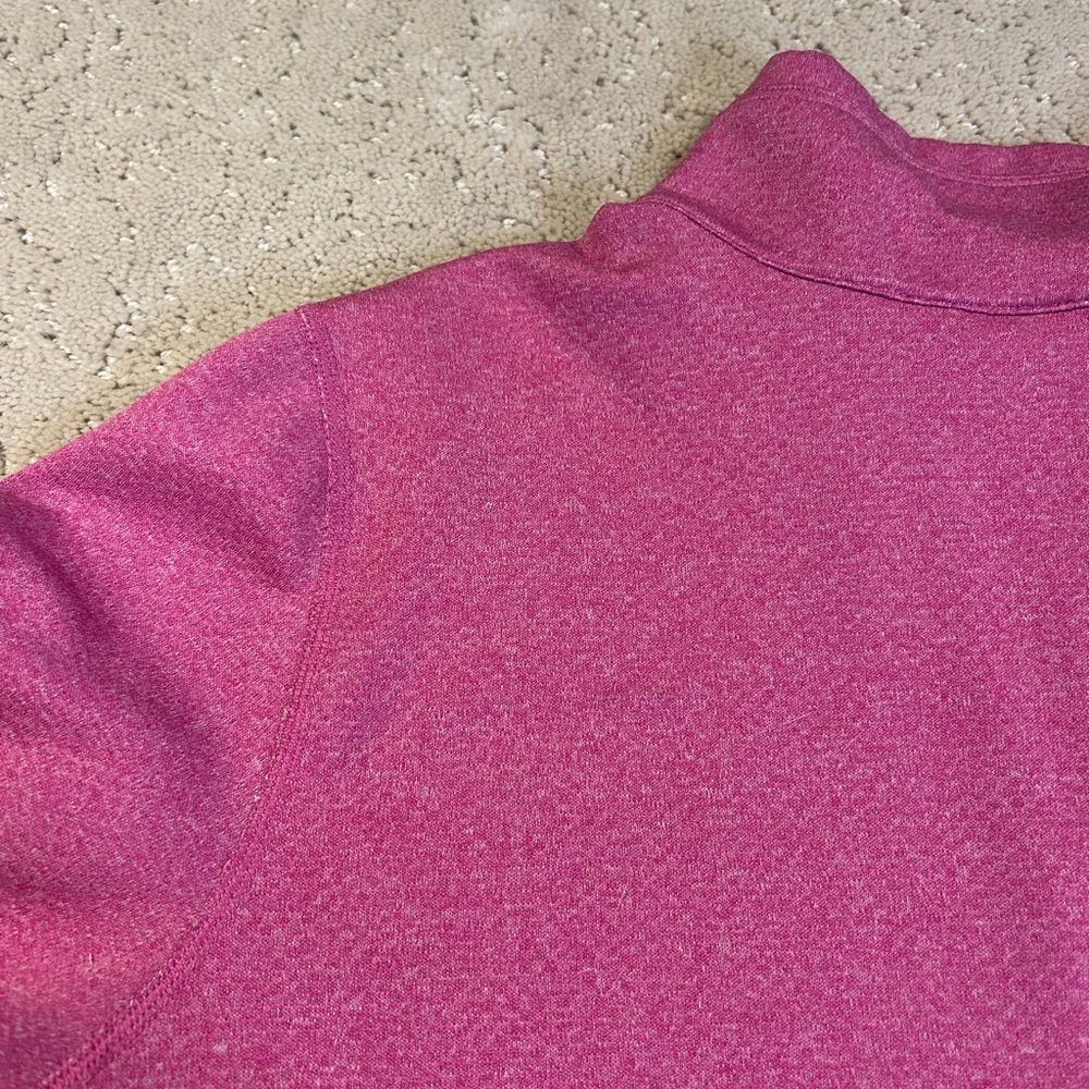 NIKE Dri Fit‎ Full Zip Athletic Jacket Mock Neck Size Women's L Long Sleeve Pink - Picture 9 of 9